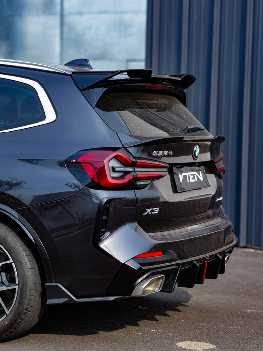 BMW X3 s/x Drive30 G01 LCI & IX3 BEV G08 LCI 2022-ON with Aftermarket Parts - Rear Roof Spoiler ABS from VTEN