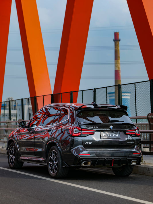 BMW X3 s/x Drive30 G01 LCI & IX3 BEV G08 LCI 2022-ON with Aftermarket Parts - Rear Lip Spoiler ABS from VTEN