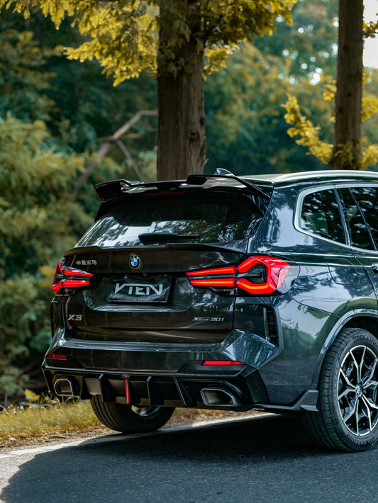 BMW X3 s/x Drive30 G01 LCI & IX3 BEV G08 LCI 2022-ON with Aftermarket Parts - Rear Roof Spoiler ABS from VTEN