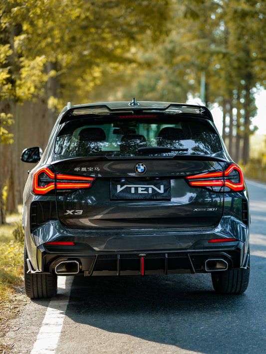 BMW X3 s/x Drive30 G01 LCI & IX3 BEV G08 LCI 2022-ON with Aftermarket Parts - Rear Roof Spoiler ABS from VTEN
