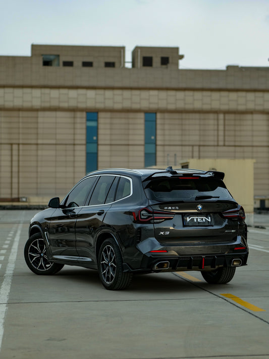 BMW X3 s/x Drive30 G01 LCI & IX3 BEV G08 LCI 2022-ON with Aftermarket Parts - Rear Roof Spoiler ABS from VTEN