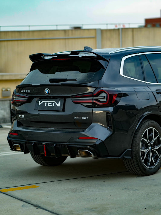 BMW X3 s/x Drive30 G01 LCI & IX3 BEV G08 LCI 2022-ON with Aftermarket Parts - Rear Diffuser & Corner Splitter PP / ABS from VTEN