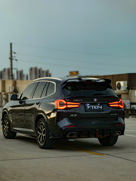 BMW X3 s/x Drive30 G01 LCI & IX3 BEV G08 LCI 2022-ON with Aftermarket Parts - Rear Canards ABS from VTEN