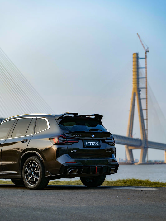 BMW X3 s/x Drive30 G01 LCI & IX3 BEV G08 LCI 2022-ON with Aftermarket Parts - Rear Canards ABS from VTEN