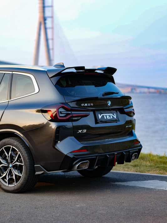 BMW X3 s/x Drive30 G01 LCI & IX3 BEV G08 LCI 2022-ON with Aftermarket Parts - Rear Lip Spoiler ABS from VTEN
