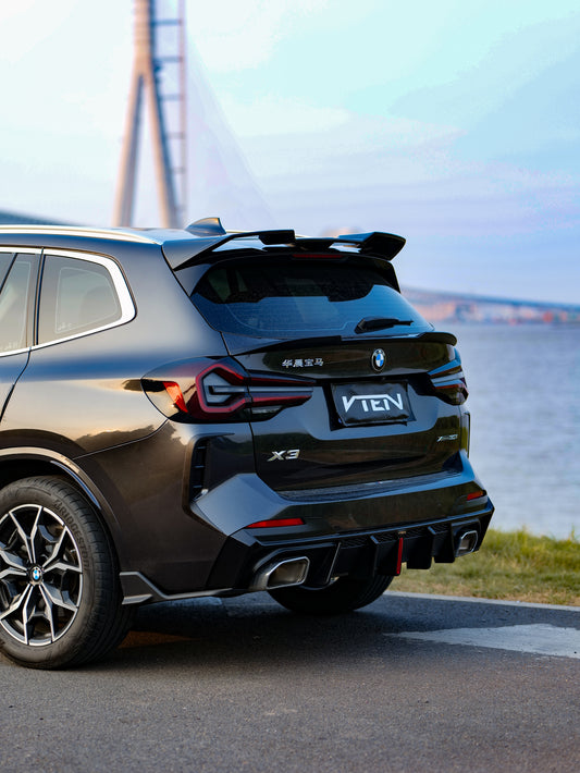 BMW X3 s/x Drive30 G01 LCI & IX3 BEV G08 LCI 2022-ON with Aftermarket Parts - Rear Lip Spoiler ABS from VTEN