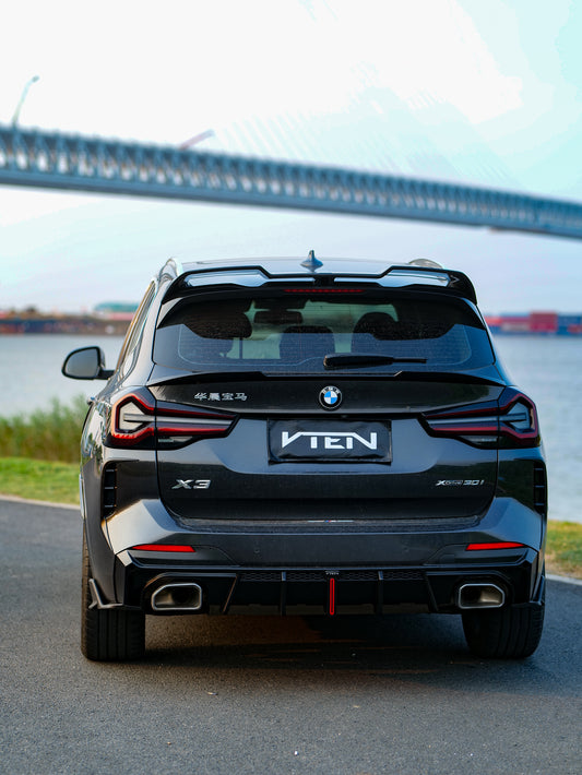 BMW X3 s/x Drive30 G01 LCI & IX3 BEV G08 LCI 2022-ON with Aftermarket Parts - Rear Canards ABS from VTEN