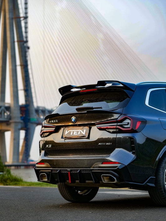 BMW X3 s/x Drive30 G01 LCI & IX3 BEV G08 LCI 2022-ON with Aftermarket Parts - Rear Lip Spoiler ABS from VTEN