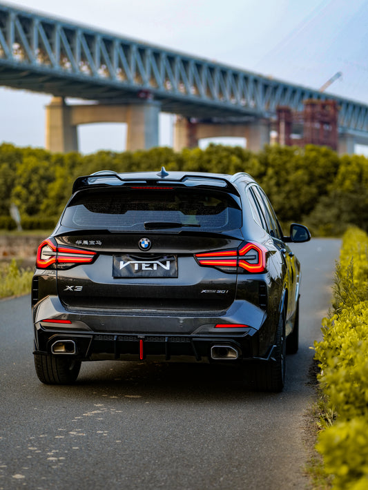 BMW X3 s/x Drive30 G01 LCI & IX3 BEV G08 LCI 2022-ON with Aftermarket Parts - Rear Lip Spoiler ABS from VTEN