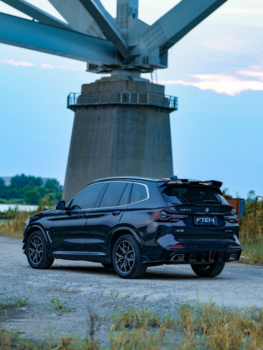 BMW X3 s/x Drive30 G01 LCI & IX3 BEV G08 LCI 2022-ON with Aftermarket Parts - Rear Diffuser & Corner Splitter PP / ABS from VTEN