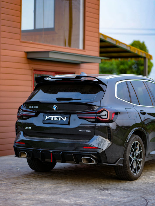 BMW X3 s/x Drive30 G01 LCI & IX3 BEV G08 LCI 2022-ON with Aftermarket Parts - Rear Lip Spoiler ABS from VTEN