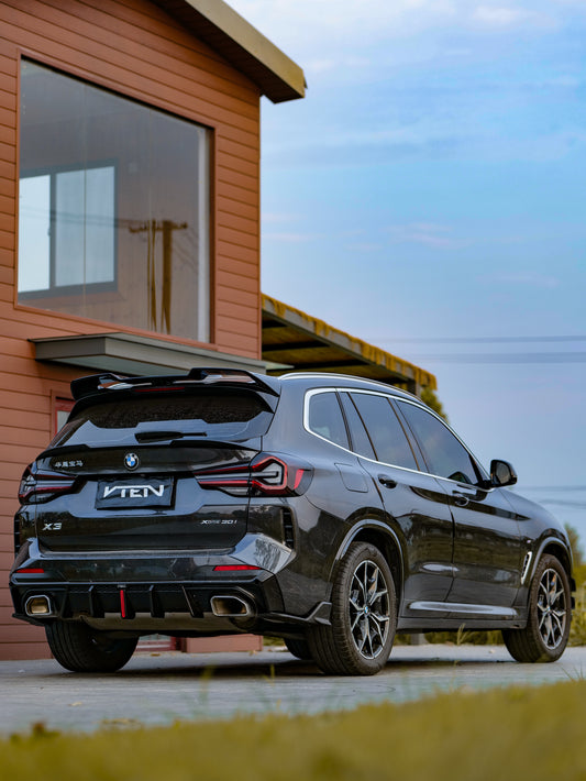 BMW X3 s/x Drive30 G01 LCI & IX3 BEV G08 LCI 2022-ON with Aftermarket Parts - Rear Lip Spoiler ABS from VTEN