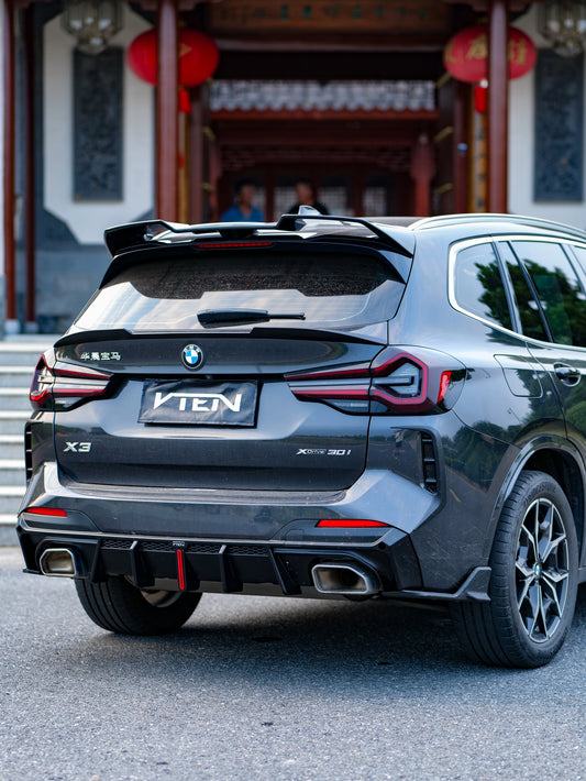 BMW X3 s/x Drive30 G01 LCI & IX3 BEV G08 LCI 2022-ON with Aftermarket Parts - Rear Lip Spoiler ABS from VTEN