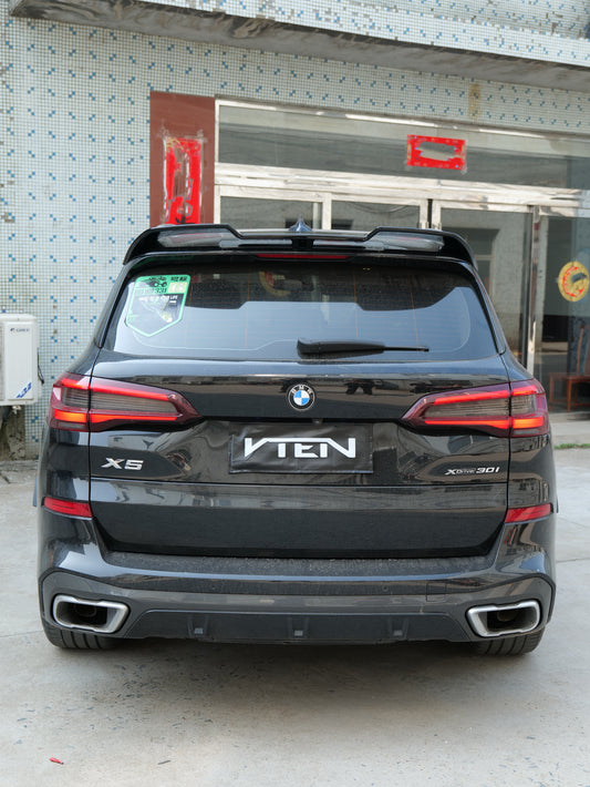 BMW X5 G05 M50i X/S Drive 40i (with M-Package) (Fits Both Pre-LCI & LCI)2019-ON with Aftermarket Parts - Rear Roof Spoiler ABS from VTEN