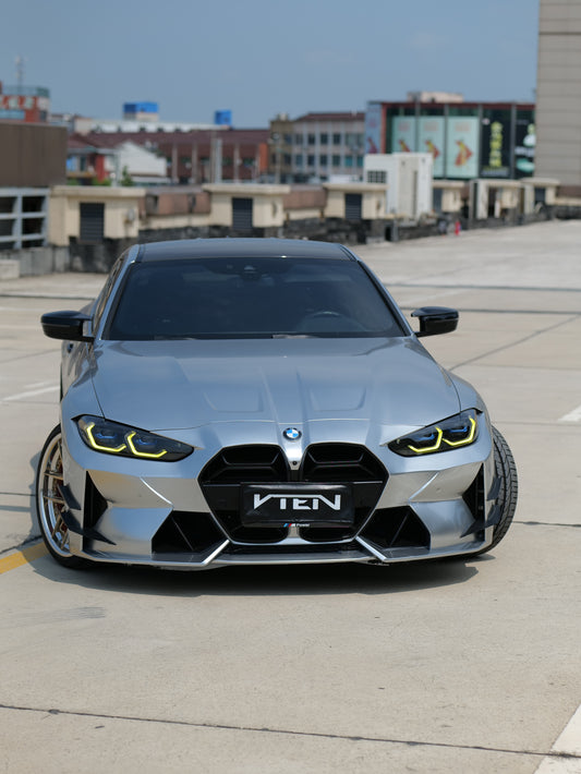 BMW M3 G80 G81 & M4 G82 G83 2021-ON with Aftermarket Parts - Front Canards Pre-preg Carbon Fiber from VTEN