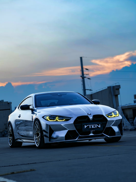 BMW M3 G80 G81 & M4 G82 G83 2021-ON with Aftermarket Parts - Front Canards Pre-preg Carbon Fiber from VTEN