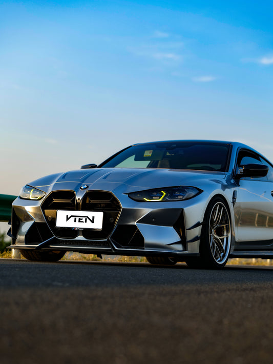BMW M3 G80 G81 & M4 G82 G83 2021-ON with Aftermarket Parts - Front Bumper Pre-preg Carbon Fiber from VTEN