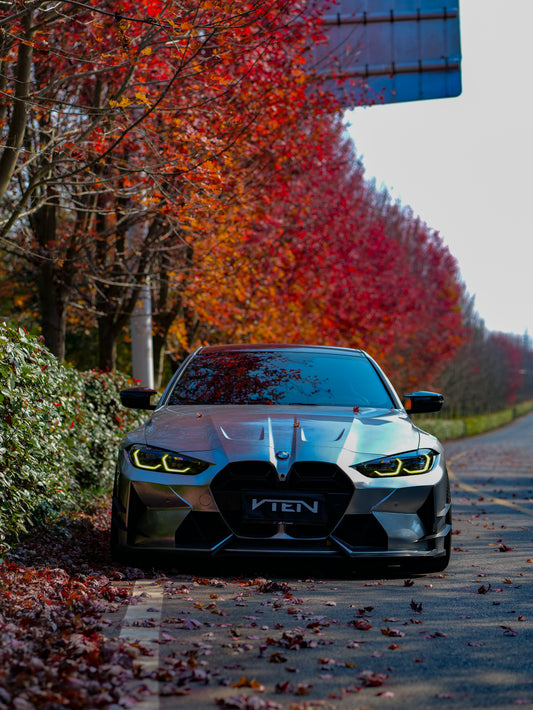 BMW M3 G80 G81 & M4 G82 G83 2021-ON with Aftermarket Parts - Front Bumper Pre-preg Carbon Fiber from VTEN