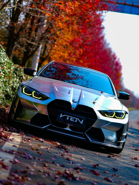 BMW M3 G80 G81 & M4 G82 G83 2021-ON with Aftermarket Parts - Front Bumper Pre-preg Carbon Fiber from VTEN
