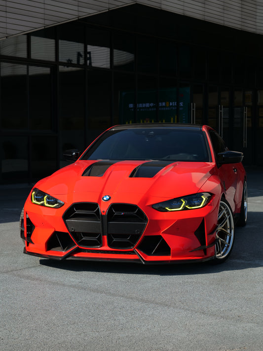 BMW M3 G80 G81 & M4 G82 G83 2021-ON with Aftermarket Parts - Front Lip Carbon Fiber from VTEN