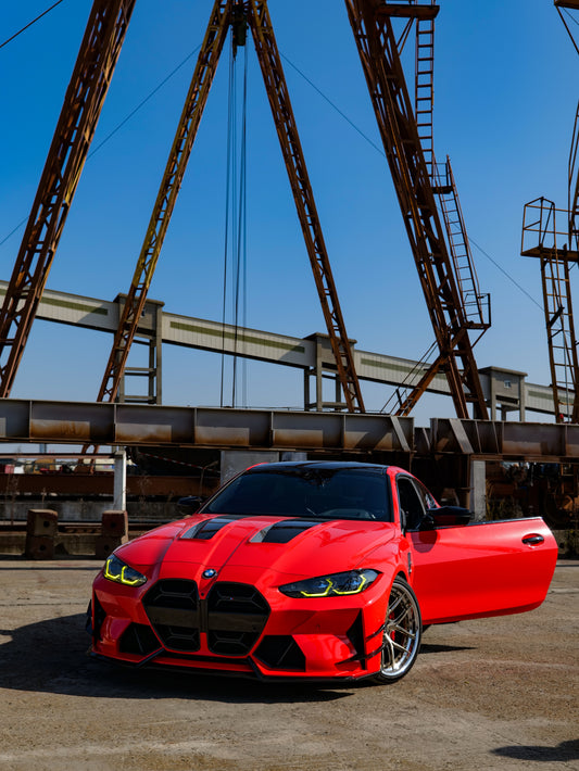 BMW M3 G80 G81 & M4 G82 G83 2021-ON with Aftermarket Parts - Front Canards Pre-preg Carbon Fiber from VTEN