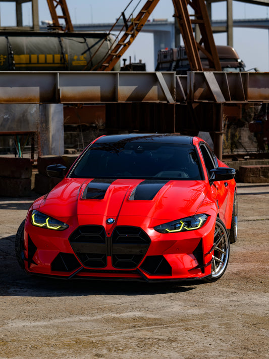 BMW M3 G80 G81 & M4 G82 G83 2021-ON with Aftermarket Parts - Front Bumper Pre-preg Carbon Fiber from VTEN