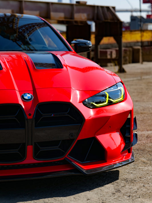 BMW M3 G80 G81 & M4 G82 G83 2021-ON with Aftermarket Parts - Front Lip Carbon Fiber from VTEN