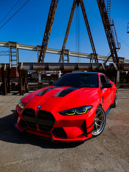 BMW M3 G80 G81 & M4 G82 G83 2021-ON with Aftermarket Parts - Front Canards Pre-preg Carbon Fiber from VTEN