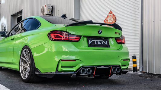 M3CS M3C M3 F81 F80 2014 2015 2016 2017 2018 & M4CS M4C M4 F83 F82 2014 2015 2016 2017 2018 2019 2020 with Aftermarket Parts - Rear Diffuser PP Polypropylene from VTEN