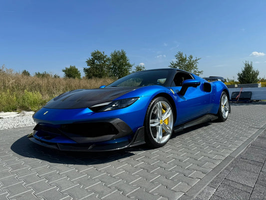Ferrari 296 GTB GTS with Aftermarket Parts - Headlight Trim Cover FRP / Carbon Fiber from Ventus Veloce