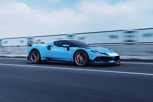 Ferrari 296 GTB GTS with Aftermarket Parts - Side Skirts FRP / Carbon Fiber from Ventus Veloce