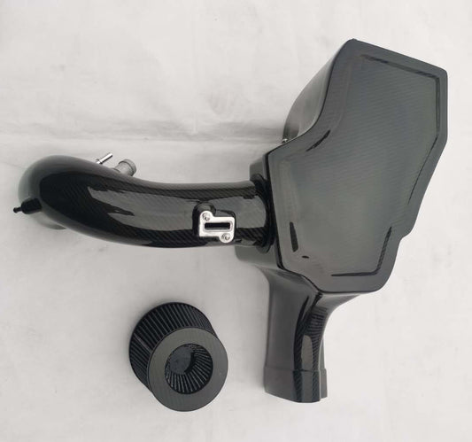Ford Mustang GT 5.0 2015 2016 2017 2018 2019 2020 2021 2022 2023 with Aftermarket Parts - Air Intake Systems Pre-preg Carbon Fiber from Ventus Veloce