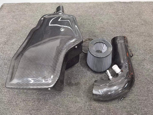 Ford Mustang GT 5.0 2015 2016 2017 2018 2019 2020 2021 2022 2023 with Aftermarket Parts - Air Intake Systems Pre-preg Carbon Fiber from Ventus Veloce