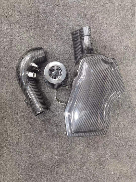 Ford Mustang GT 5.0 2015 2016 2017 2018 2019 2020 2021 2022 2023 with Aftermarket Parts - Air Intake Systems Pre-preg Carbon Fiber from Ventus Veloce