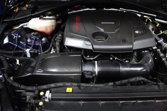 Alfa Romeo Giulia Base Sport TI Veloce 2017 2018 2019 2020 2021 2022 2023 2024 with Aftermarket Parts - Air Intake Systems Pre-preg Carbon Fiber from Ventus Veloce
