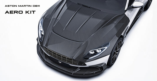 Ventus Veloce Lower & Upper Lip for Aston Martin DB11 V8 V12 2017-2023 Carbon Fiber