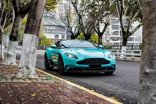 Aston Martin DB11 V8 V12 2017 2018 2019 2020 2021 2022 2023 with Aftermarket Parts - Front Canards Carbon Fiber from Ventus Veloce