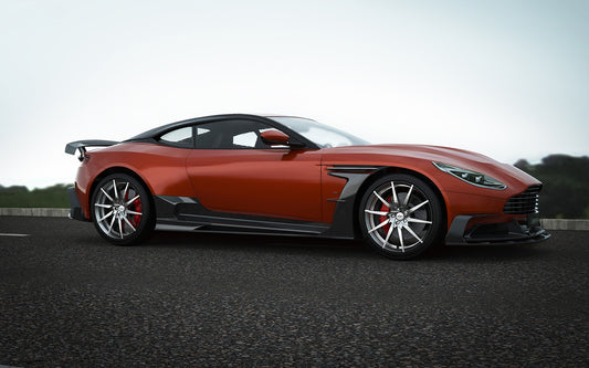 Aston Martin DB11 V8 V12 2017 2018 2019 2020 2021 2022 2023 with Aftermarket Parts - Front Canards Carbon Fiber from Ventus Veloce