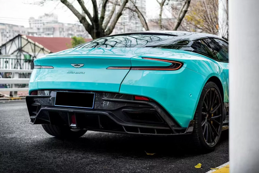 Aston Martin DB11 V8 V12 2017 2018 2019 2020 2021 2022 2023 with Aftermarket Parts - Rear Diffuser & Canards Carbon Fiber from Ventus Veloce