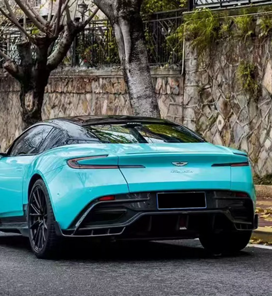 Aston Martin DB11 V8 V12 2017 2018 2019 2020 2021 2022 2023 with Aftermarket Parts - Rear Diffuser & Canards Carbon Fiber from Ventus Veloce