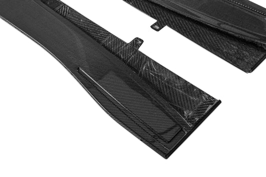Aston Martin DB11 V8 V12 2017 2018 2019 2020 2021 2022 2023 with Aftermarket Parts - Rocker Panels & Side Skirts Extensions Side Skirt Set Carbon Fiber from Ventus Veloce