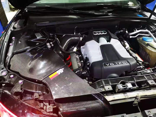 Audi A5 B8 B8.5 2008-2016 with Aftermarket Parts - Air Intake Systems Pre-preg Carbon Fiber from Ventus Veloce