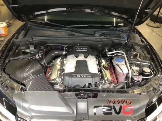 Audi A5 B8 B8.5 2008-2016 with Aftermarket Parts - Air Intake Systems Pre-preg Carbon Fiber from Ventus Veloce