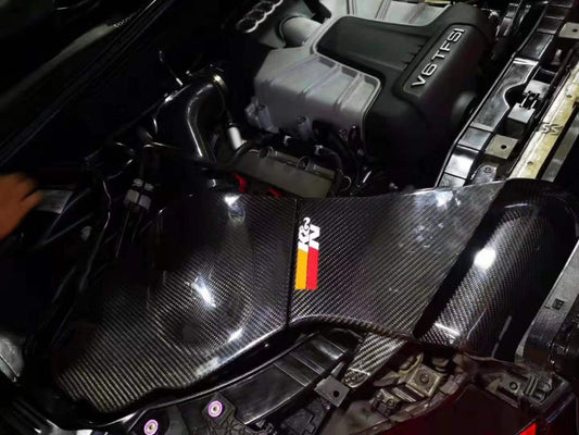 Audi A5 B8 B8.5 2008-2016 with Aftermarket Parts - Air Intake Systems Pre-preg Carbon Fiber from Ventus Veloce