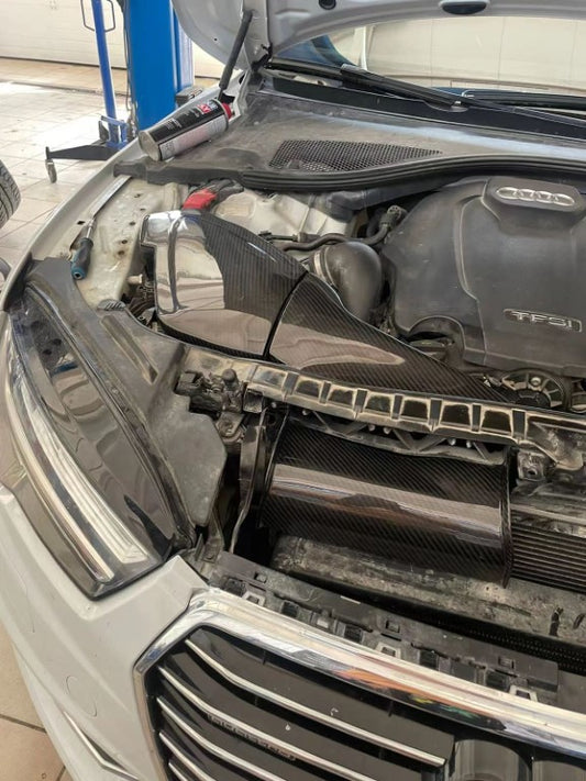 Audi A6 A7 C7.5 2016-2018 (EA888) with Aftermarket Parts - Air Intake Systems Pre-preg Carbon Fiber from Ventus Veloce