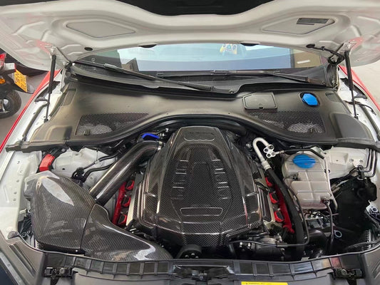 Audi A6 A7 C7.5 2016-2018 (EA837) with Aftermarket Parts - Air Intake Systems Pre-preg Carbon Fiber from Ventus Veloce