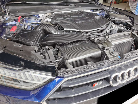 Audi A6 A7 C8 C8.5 2019 2020 2021 2022 2023 2024 (EA839) with Aftermarket Parts - Air Intake Systems Pre-preg Carbon Fiber from Ventus Veloce