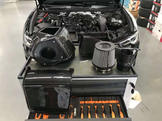 Audi A6 A7 C8 C8.5 2019-ON (EA888) with Aftermarket Parts - Air Intake Systems Pre-preg Carbon Fiber from Ventus Veloce