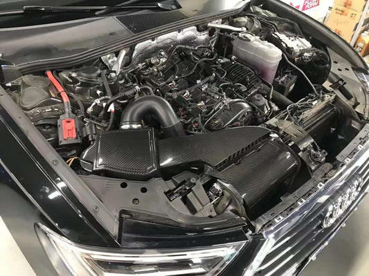 Audi A6 A7 C8 C8.5 2019-ON (EA888) with Aftermarket Parts - Air Intake Systems Pre-preg Carbon Fiber from Ventus Veloce