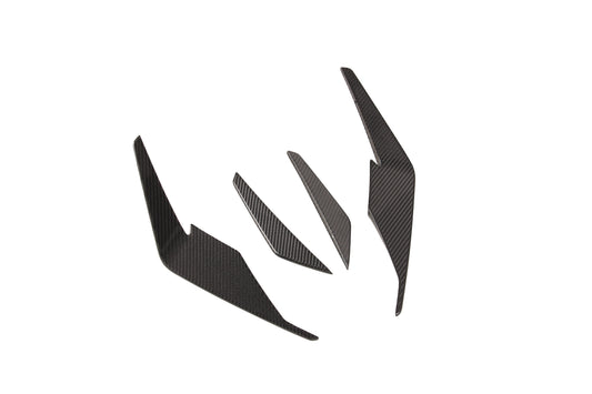 Audi R8 Gen 2 2020 2021 2022 2023 with Aftermarket Parts - Front Canards Carbon Fiber from Ventus Veloce